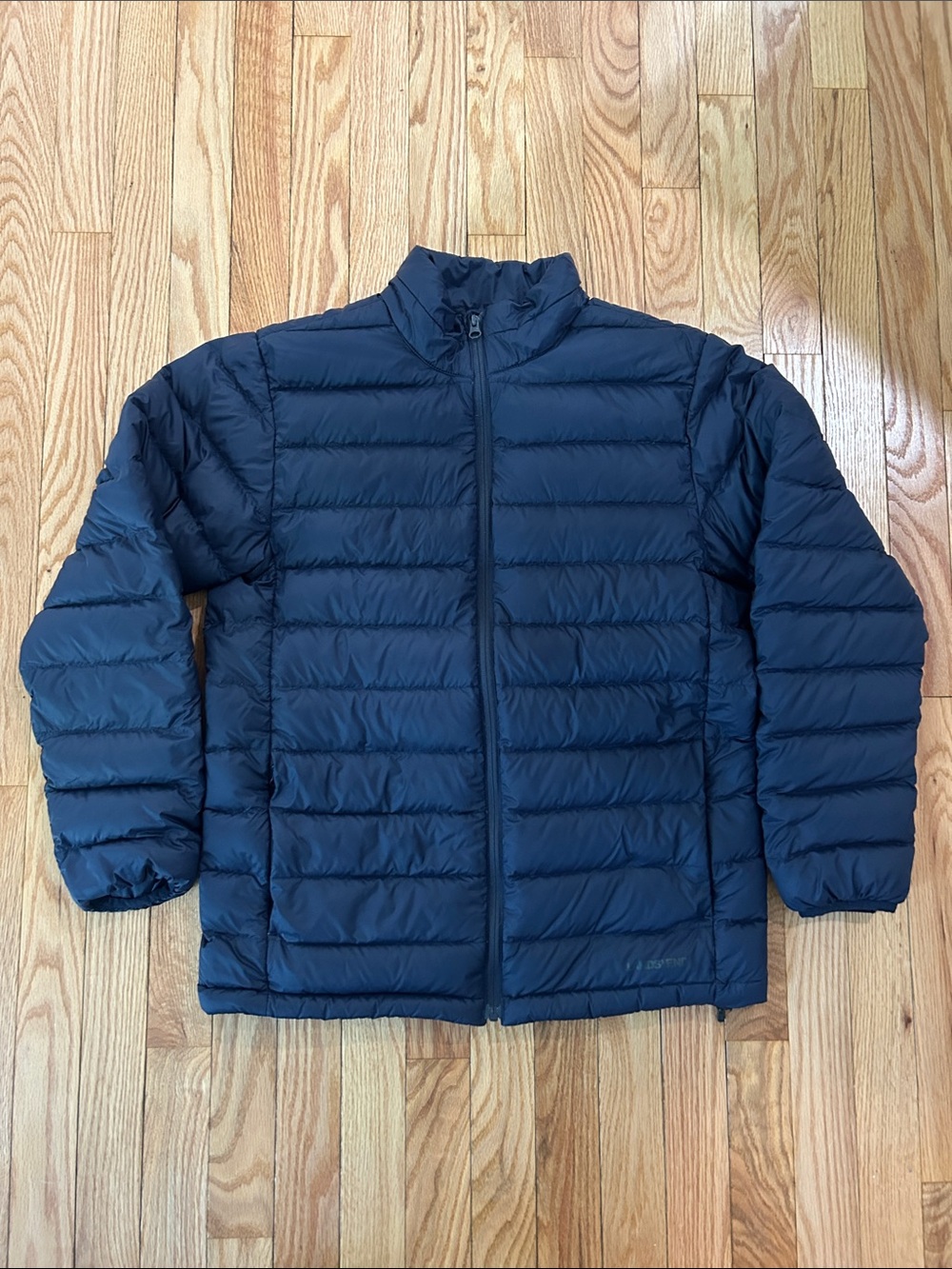 Lands' End Men's Dark Navy Quilted Packable Puffer Jacket